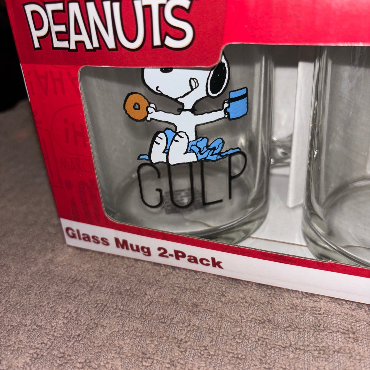 2 Snoopy mugs 17.5oz