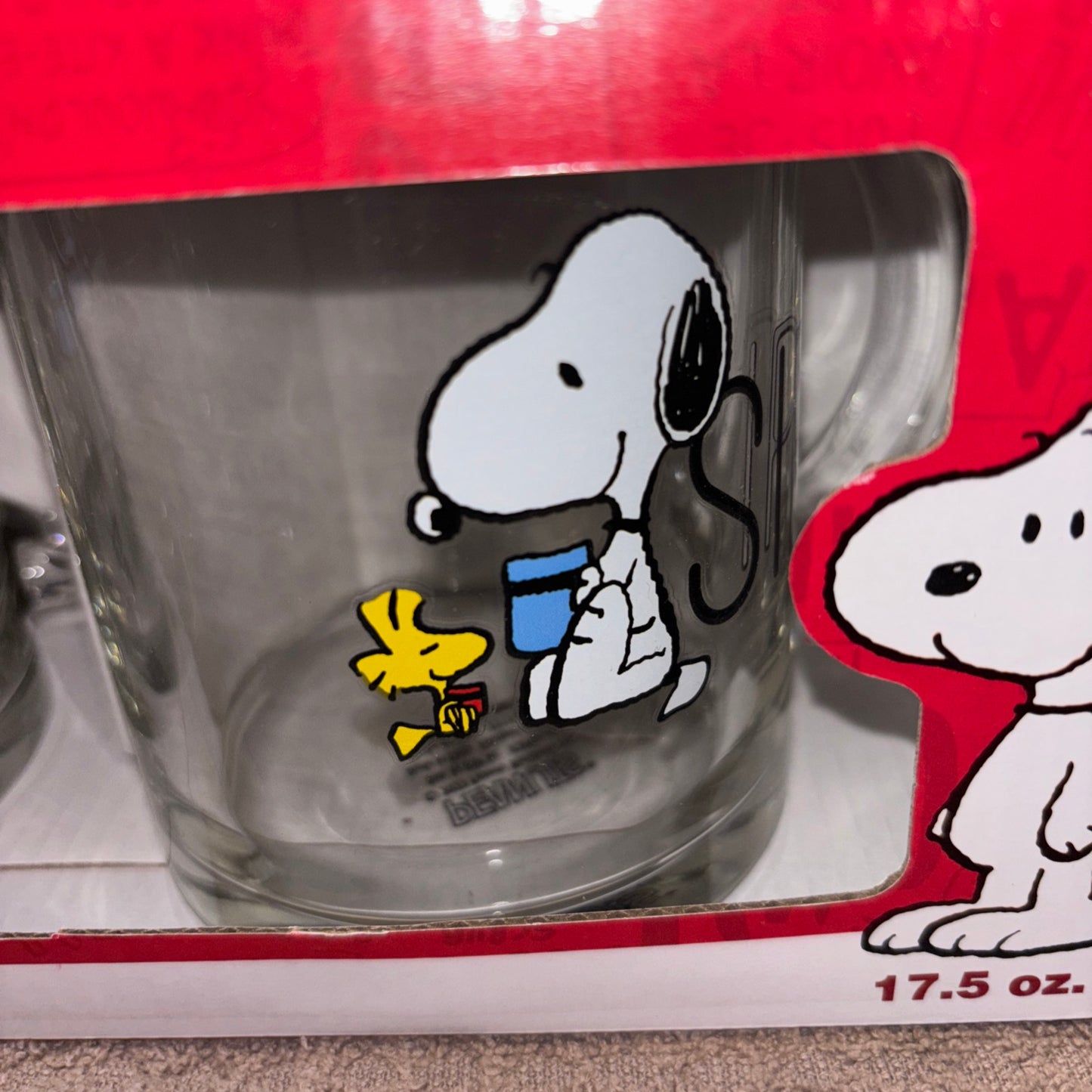2 Snoopy mugs 17.5oz