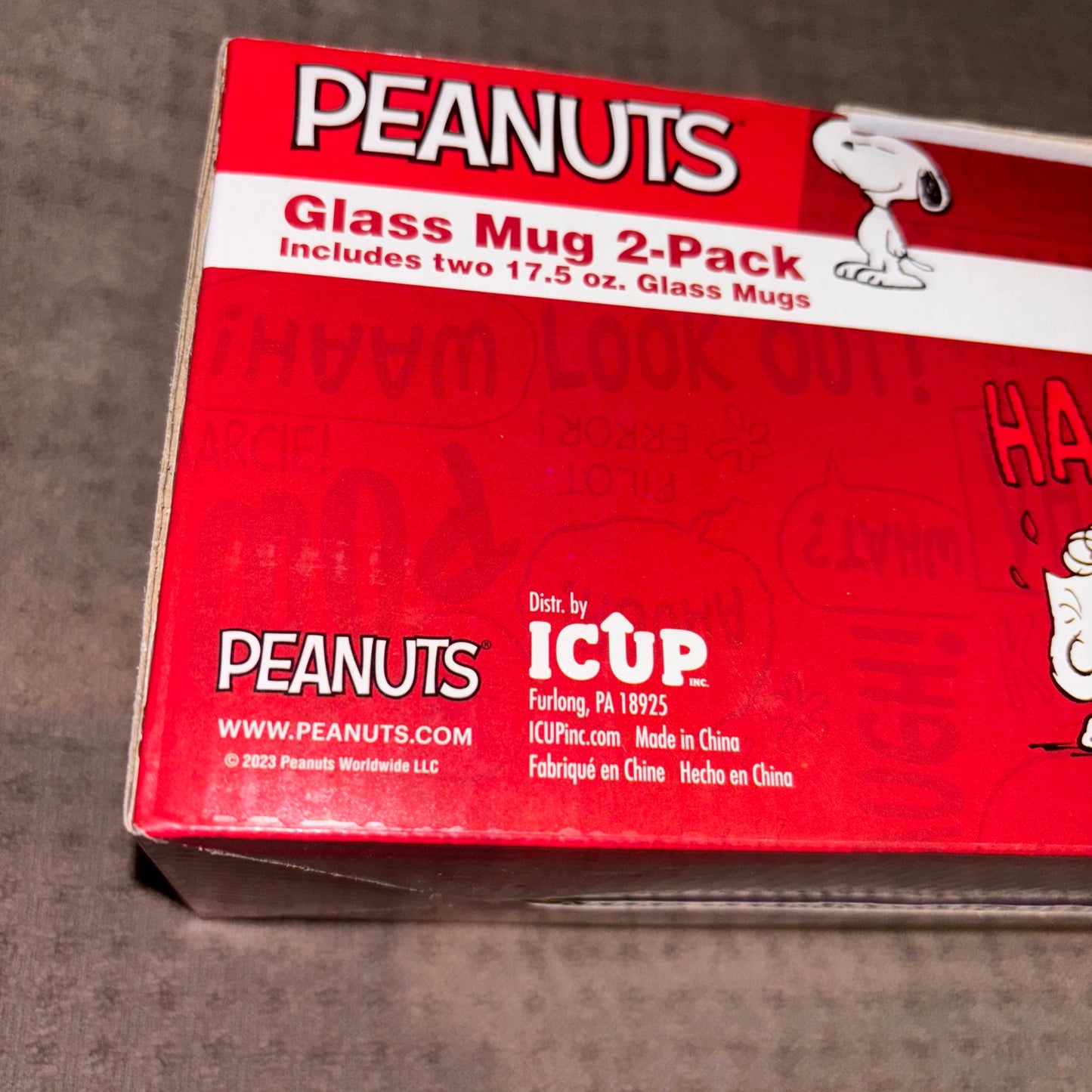 2 Snoopy mugs 17.5oz