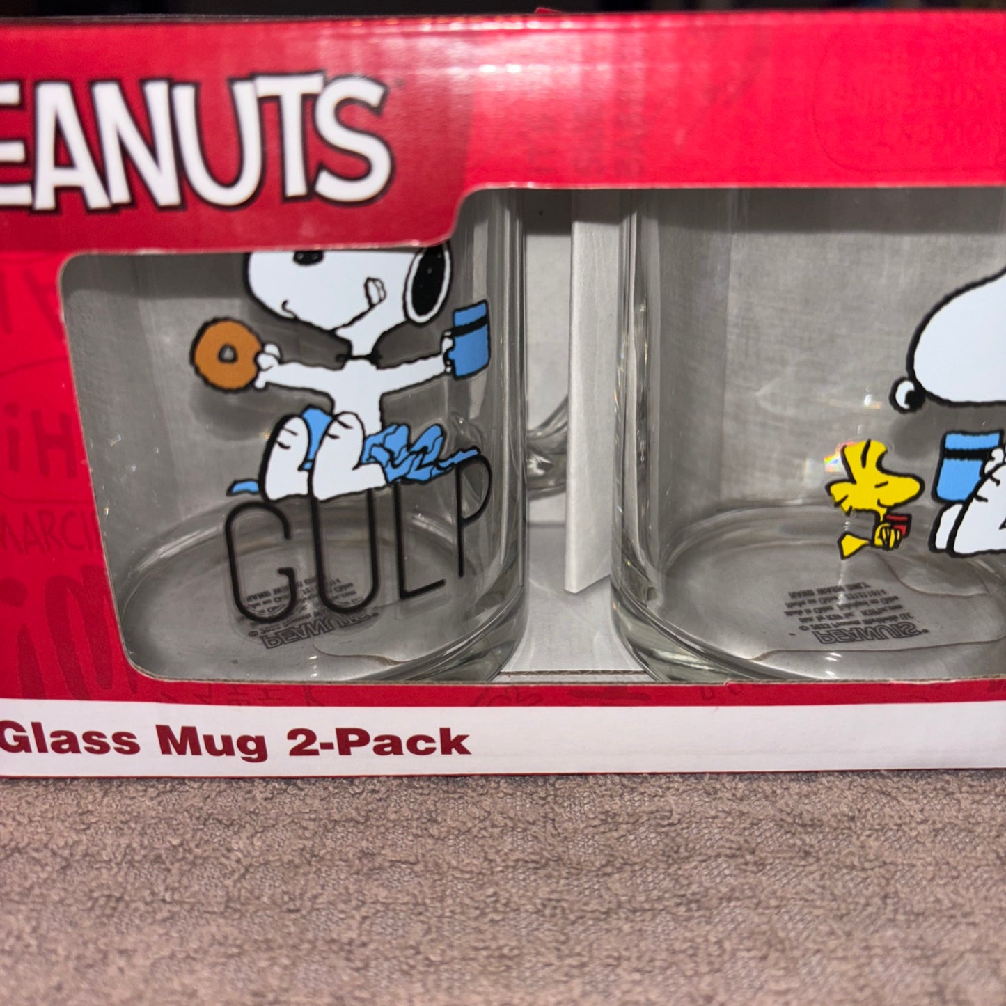2 Snoopy mugs 17.5oz