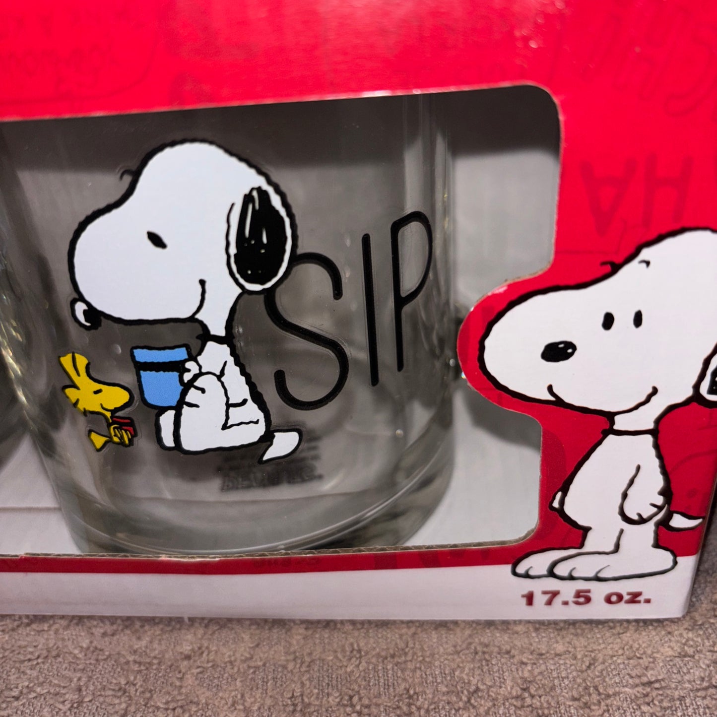 2 Snoopy mugs 17.5oz