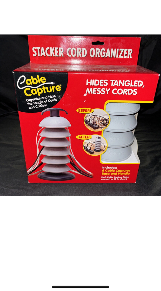 Cable Capture Stacker Cord Organizer