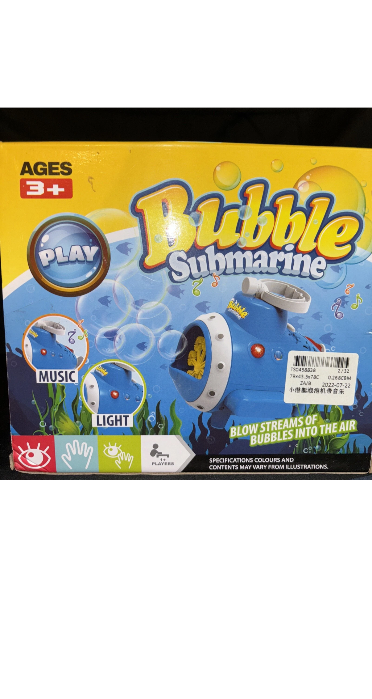 Bubble Blowing Submarine