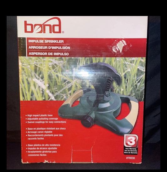 Bond Zinc Impulse Sprinkler With Plastic Base 70030
