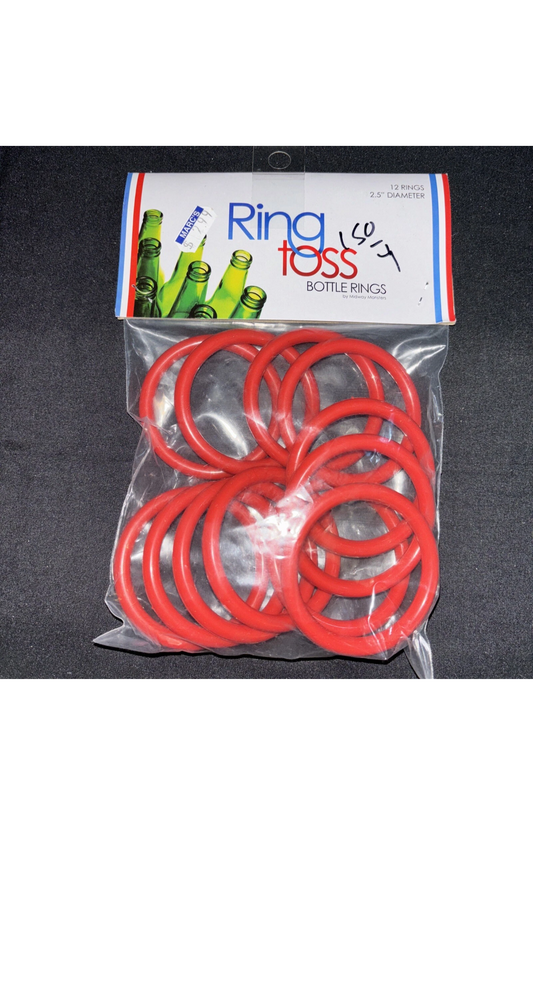 12 Pack Small Ring Toss Rings - for Carnival Games, Backyard, Outdoor, and Other